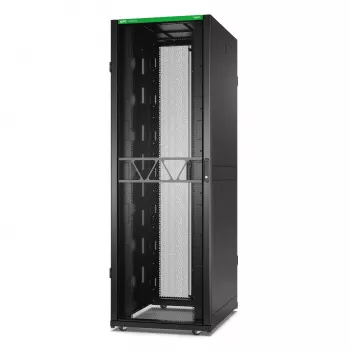 APC NetShelter SX Server Rack Gen 2, 48U, 2258H x 750W x 1070D mm, mit Seitenwänden, Schwarz
