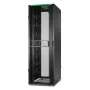APC NetShelter SX Server Rack Gen 2, 48U, 2258H x 750W x 1070D mm, mit Seitenwänden, Schwarz