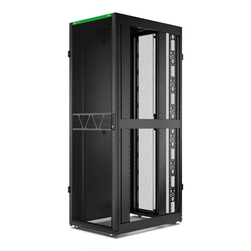 APC NetShelter SX Server Rack Gen 2, 48U, 2258H x 750W x 1070D mm, mit Seitenwänden, Schwarz
