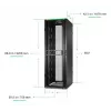 APC NetShelter SX Server Rack Gen 2, 48U, 2258H x 750W x 1070D mm, mit Seitenwänden, Schwarz