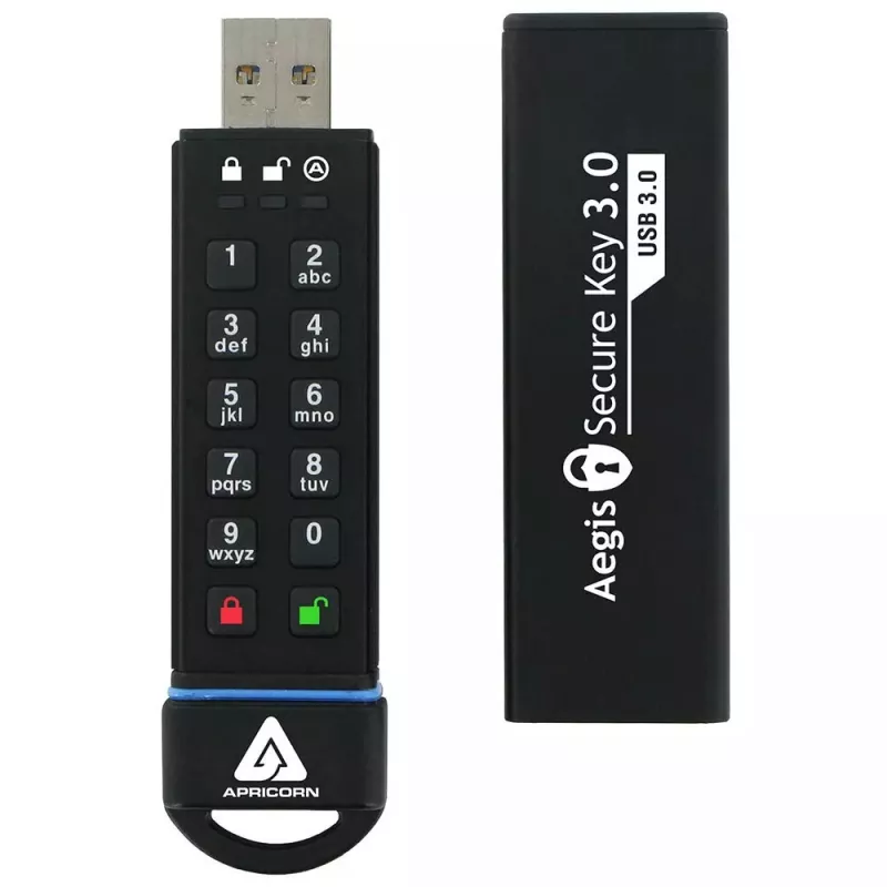 USB-Flash-Laufwerk Apricorn 120 GB USB Typ-A Aegis Secure Key 3.0