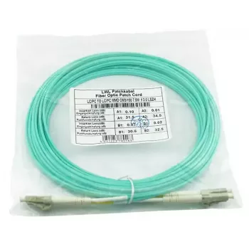 Glasfaserkabel BlueOptics BK842A 30 m LC OM3 Aqua