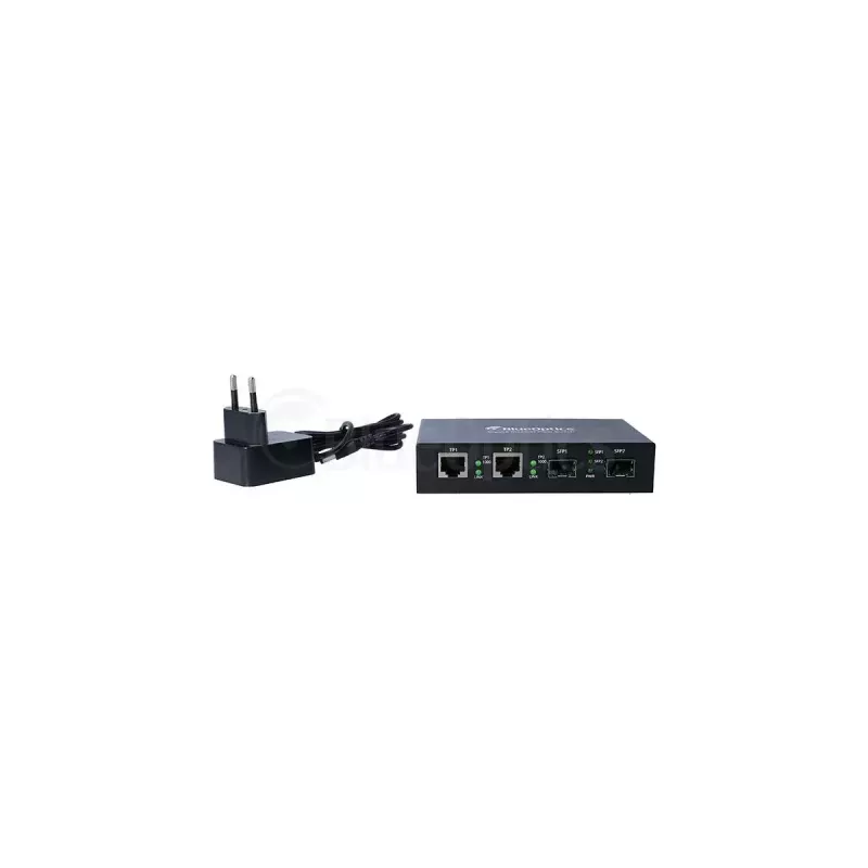 Netzwerk-Medienkonverter BlueOptics BLMC003 1000 Mbit/s Single-Mode Schwarz