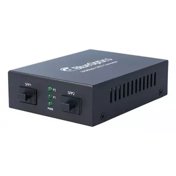 BlueOptics 10G Ethernet Medienkonverter 2x SFP+ 10000 Mbit/s 850 nm Schwarz