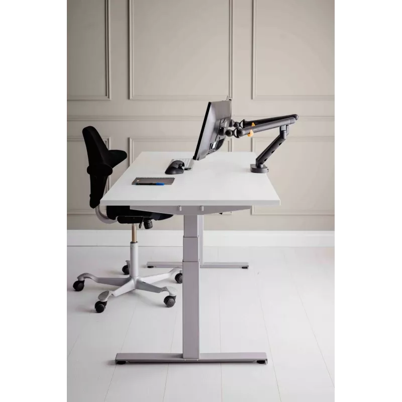 BakkerElkhuizen BE Flexible Dual Dunkelgrau, Klemme, 20 kg, 43,2 cm (17 Zoll), 88,9 cm (35 Zoll), 100 x 100 mm, Grau