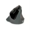 BakkerElkhuizen PRF Mouse Wireless Dunkelgrau, Rechtshänder, Vertikales Design, Optisch, RF Wireless, 1600 DPI, Schwarz, Grau