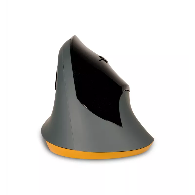 BakkerElkhuizen PRF Mouse Wireless Dunkelgrau, Rechtshänder, Vertikales Design, Optisch, RF Wireless, 1600 DPI, Schwarz, Grau