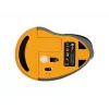 BakkerElkhuizen PRF Mouse Wireless Dunkelgrau, Rechtshänder, Vertikales Design, Optisch, RF Wireless, 1600 DPI, Schwarz, Grau