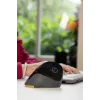 BakkerElkhuizen PRF Mouse Wireless Dunkelgrau, Rechtshänder, Vertikales Design, Optisch, RF Wireless, 1600 DPI, Schwarz, Grau