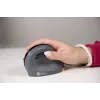 BakkerElkhuizen PRF Mouse Wireless Dunkelgrau, Rechtshänder, Vertikales Design, Optisch, RF Wireless, 1600 DPI, Schwarz, Grau
