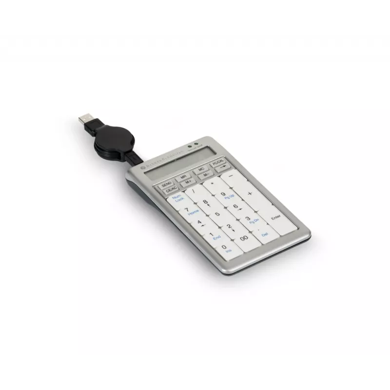 BakkerElkhuizen S-board 840 Numeric Tastatur, USB, PC, 1,2 m, Hellgrau, Weiß