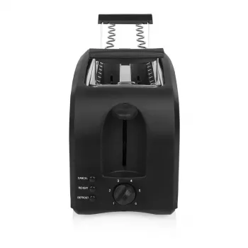 Toaster Tristar BR-1046 4 Scheiben Schwarz Edelstahl 1400W