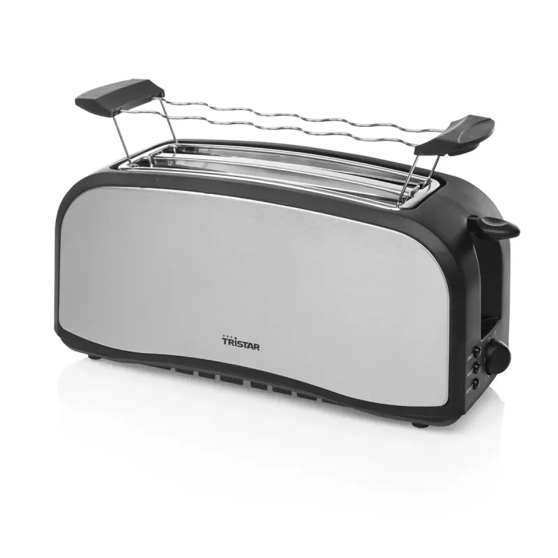 Toaster Tristar BR-1046 4 Scheiben Schwarz Edelstahl 1400W