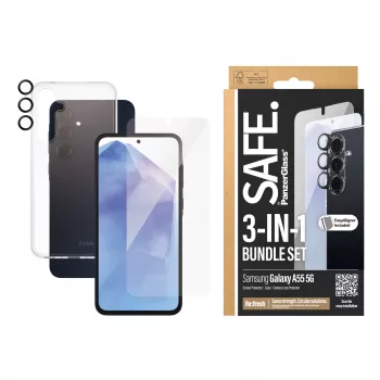 Schutzpaket PanzerGlass Samsung Galaxy A55 5G Kratz- und Stoßfest