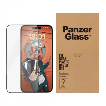 Displayschutz PanzerGlass iPhone 15 Plus Ultra-Wide Fit EasyAligner Stoßfest
