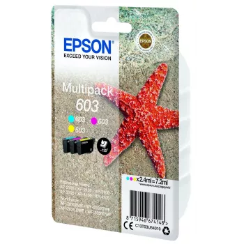 Tintenpatrone Epson C13T03U54020 — Original Standardausbeute, Cyan/Magenta/Gelb, 2,4 ml, 130 Seiten, 1 Stück