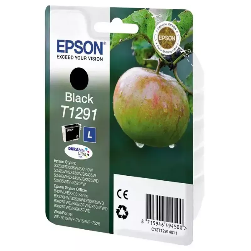 Tintenpatrone Epson T1291 DURABrite Ultra – schwarz pigmentiert, Einzelpackung, 1 Stück