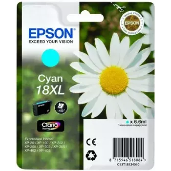 Cartridge EPSON Tinte Cyan 18XL Claria Home Ink C13T18124010
