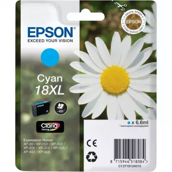 Cartridge EPSON Tinte Cyan 18XL Claria Home Ink C13T18124010