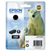 Epson Polar bear Singlepack Schwarz 26 Claria Premium Ink, Schwarz, pigmentbasierte Tinte, 1 Stk.