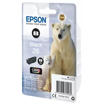 Epson Polar bear Singlepack Photo Schwarz 26 Claria Premium Ink