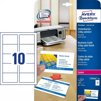 Business Cards Avery Quick&Clean C32016-10