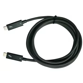 QNAP CAB-TBT315M-40G Thunderbolt-Kabel 1,5 m 40 Gbit/s Schwarz
