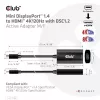 CLUB3D Mini DisplayPort 1.4 auf HDMI 4K120Hz mit DSC1.2 aktiver Adapter M/F