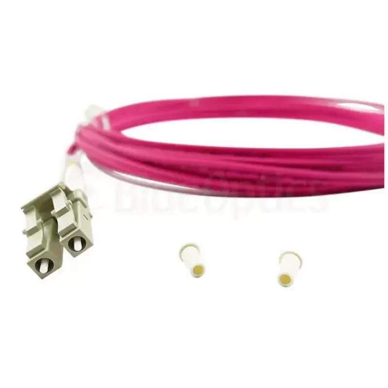 BlueOptics CBL-LC-OM4-15M-BO Duplex LC Glasfaserkabel 15m Stecker/Stecker