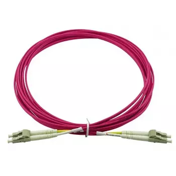 BlueOptics CBL-LC-OM4-15M-BO Duplex LC Glasfaserkabel 15m Stecker/Stecker