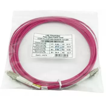 BlueOptics CBL-LC-OM4-50M-BO InfiniBand Glasfaserkabel 50m 2x LC