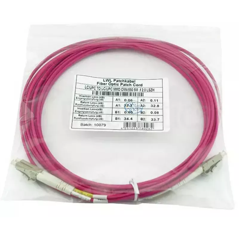 BlueOptics CBL-LC-OM4-50M-BO InfiniBand Glasfaserkabel 50m 2x LC