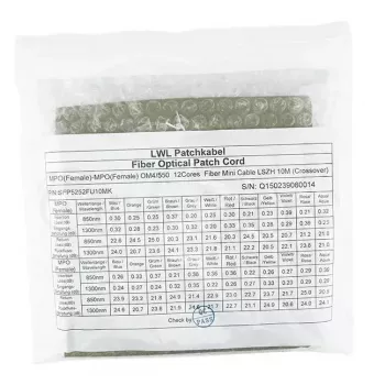 Glasfaserkabel MPO BlueOptics CBL-MPO12-OM4-1M 1m OM4