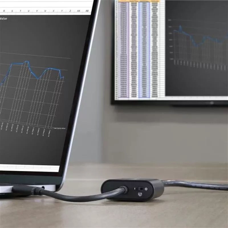 StarTech.com USB-C auf VGA Adapter - mit Präsentationsmodus-Schalter - 1920x1200