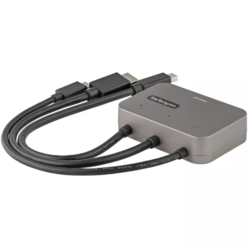 StarTech.com 3-in-1 Multiport-zu-HDMI-Adapter - 4K 60Hz USB-C, HDMI oder Mini DisplayPort zu HDMI Konverter für Konferenzräume - Digitaler AV-Videoadapter zum Anschluss eines HDMI-Monitors/Displays