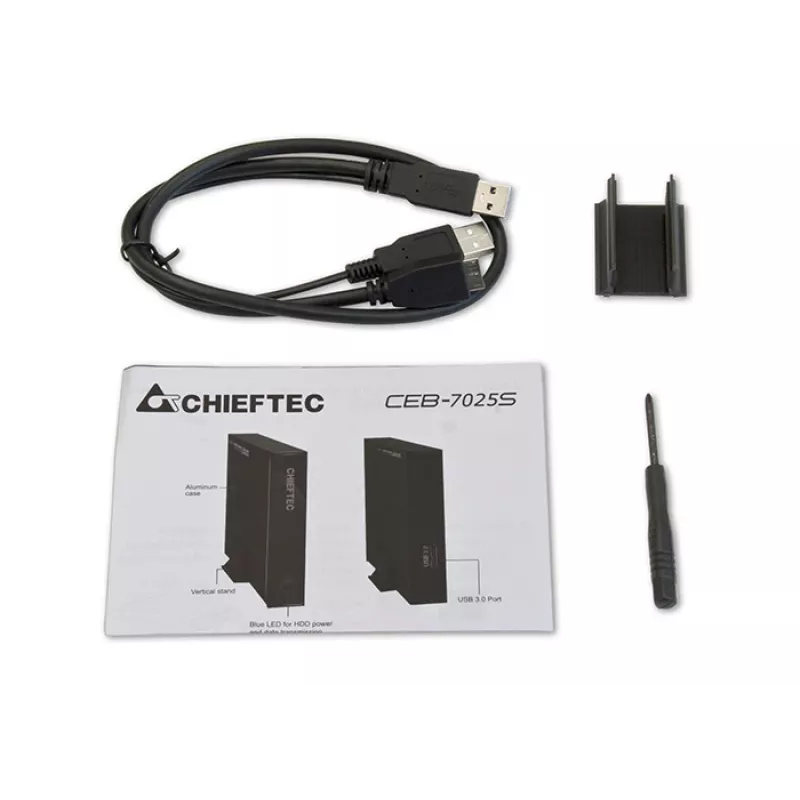 Chieftec CEB-7025S Speichergehäuse HDD/SSD-Gehäuse 2,5 Zoll