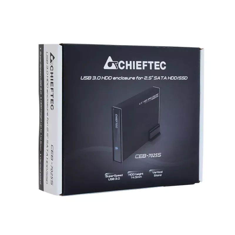 Chieftec CEB-7025S Speichergehäuse HDD/SSD-Gehäuse 2,5 Zoll