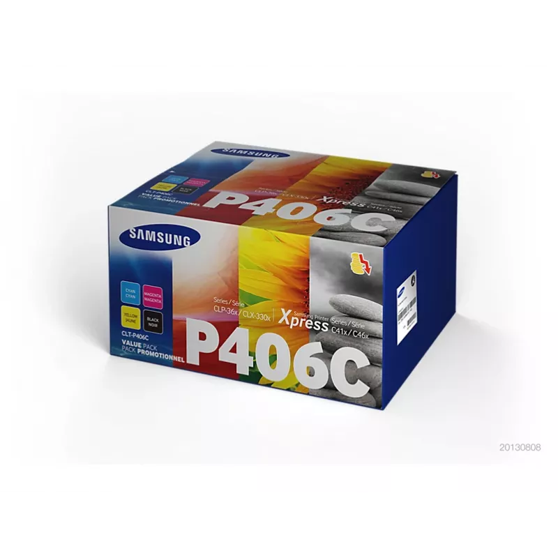 Samsung CLT-P406C Tonerkartusche 4 Stück Original Schwarz, Blau, Magenta, Gelb