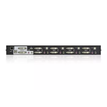 ATEN 4-Port USB DVI Dual-View KVM Switch mit Audio & USB 2.0 Hub (KVM-Kabel enthalten)