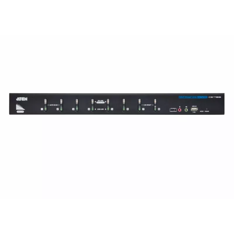 ATEN 8-Port USB DVI Dual-Link KVM Switch mit Audio