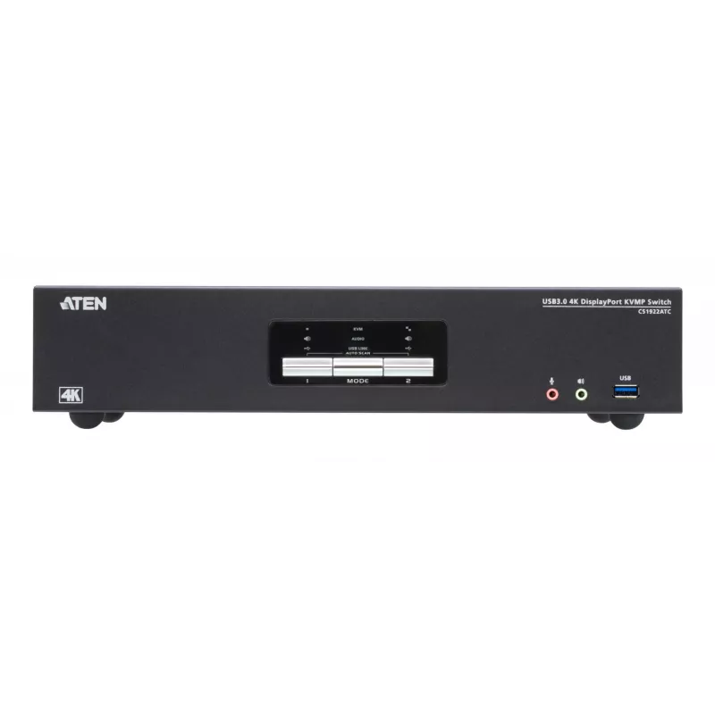 KVM-Switch ATEN CS1922ATC USB DisplayPort 4K Ultra HD