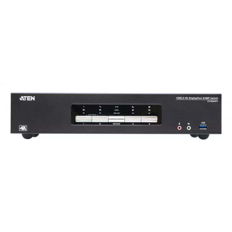 KVM Switch ATEN CS1924ATC USB DisplayPort 4K Ultra HD