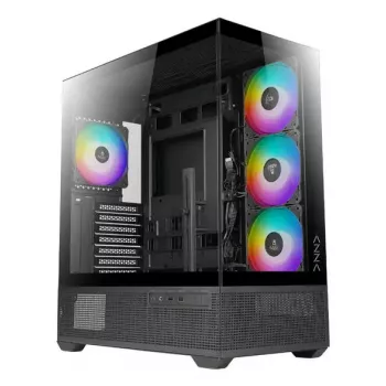 PC-Gehäuse Azza Tiara Midi Tower Schwarz