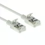 ACT Grau 2 Meter LSZH U/FTP CAT6A Datacenter Slimline Patchkabel rastnasenfrei mit RJ45-Steckern