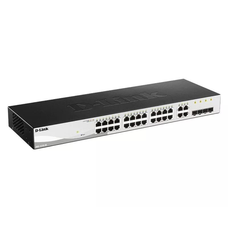 D-Link 28-Port Gigabit Smart Managed Switch inklusive 4 Combo-Ports