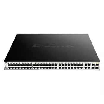 D-Link 52-Port PoE Gigabit Smart Managed Switch inkl. 4 x 100/1000Mbps Combo-Ports