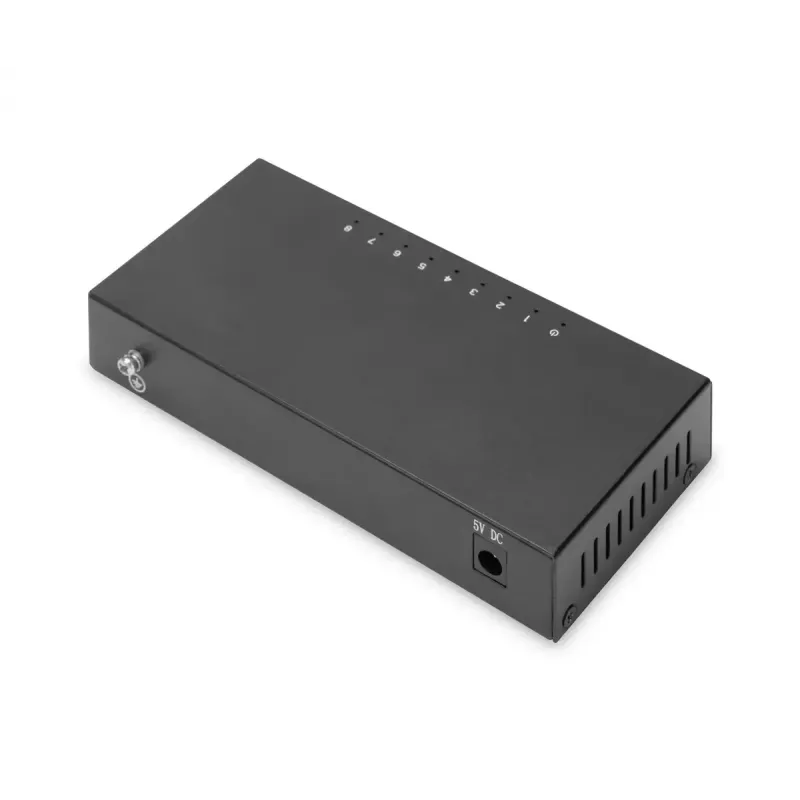 Unmanaged Switch Digitus 8-Port 10/100 Mbps Fast Ethernet Metallgehäuse