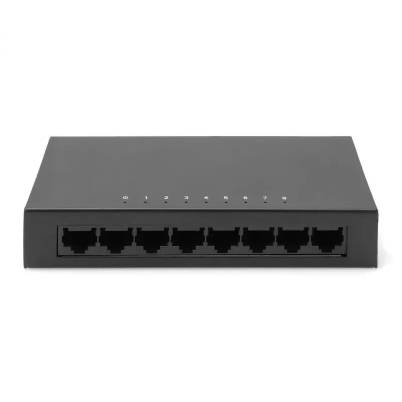 Unmanaged Switch Digitus 8-Port 10/100 Mbps Fast Ethernet Metallgehäuse