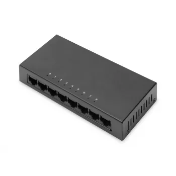 Unmanaged Switch Digitus 8-Port 10/100 Mbps Fast Ethernet Metallgehäuse