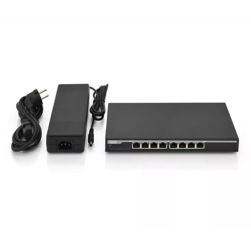 Unmanaged Switch Digitus DN-95340 8-Port Gigabit Netzwerk-Switch